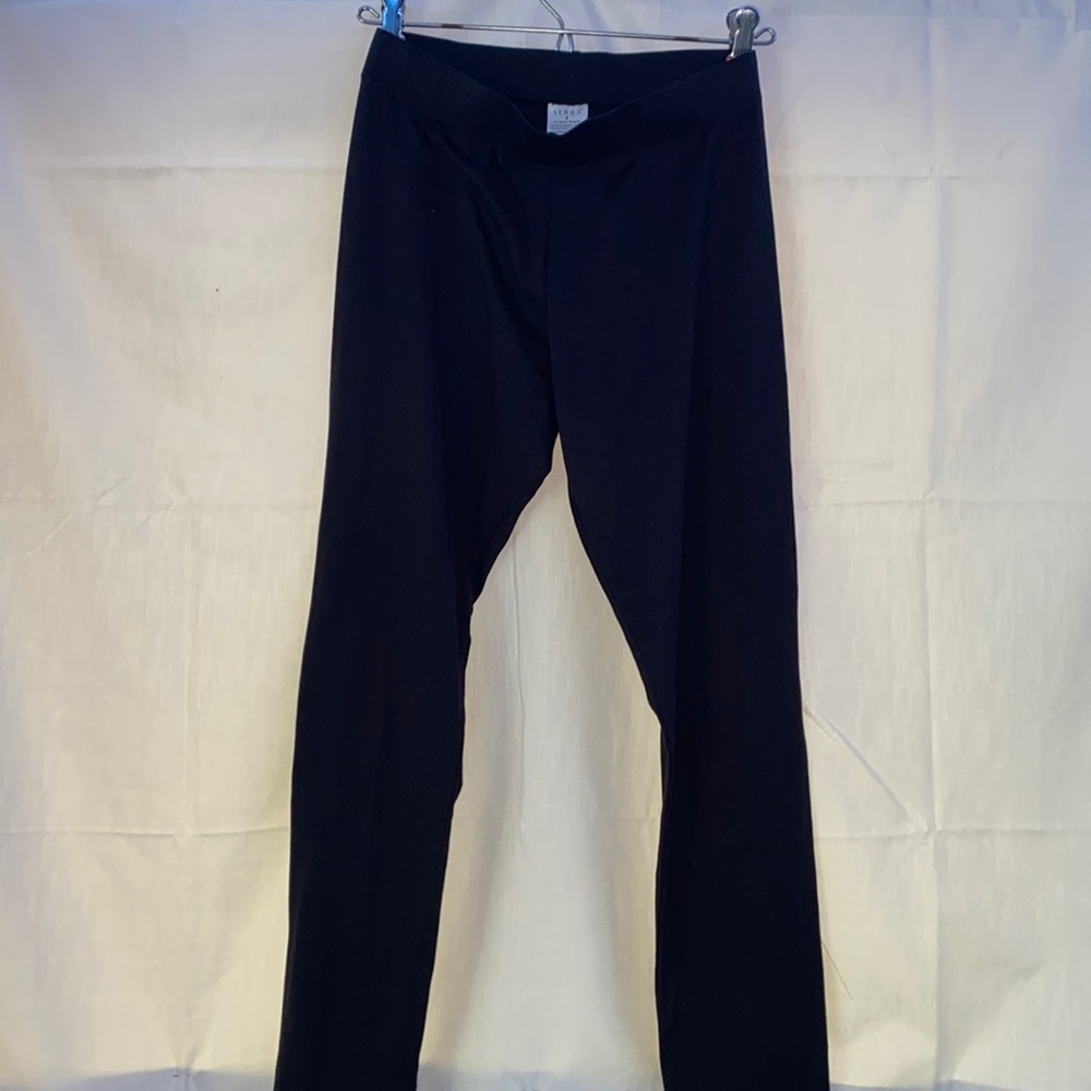 Plain Black Nylon Leggings
